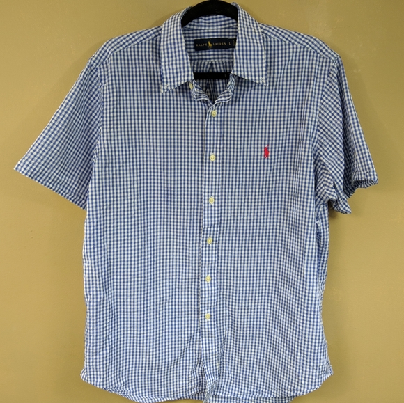 Ralph Lauren Other - Ralph Lauren Gingham Button-Down Shirt Sz L